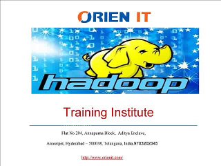 Hadoop Training in Hyderabad