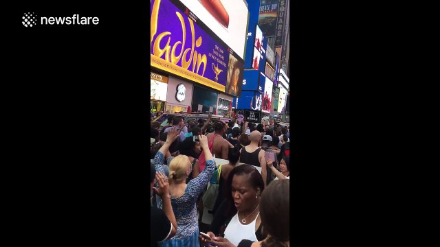 Hundreds of protesters march against police violence in New York City