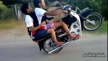 INSANE DEATHDEFYING MOPED STUNTS by Two Crazy Talented Riders