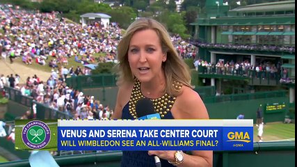 Serena, Venus Williams Cruise to Wimbledon Semifinals