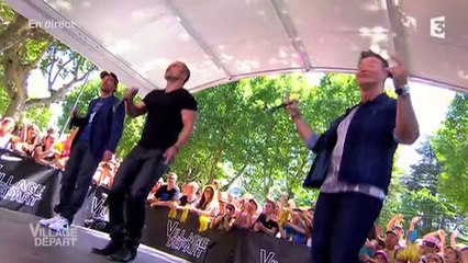 "Village départ" : Allan Theo, Franck des 2Be3 et Chris des G-Squad en live