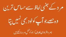 Mard ke Jinsi lehaz se hesas tareen hesae jo applko khud bhe nahi pata