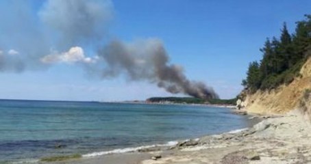 Şehitliklerin Bulunduğu Tarihi Gelibolu Yarımadası'nda Orman Yangını