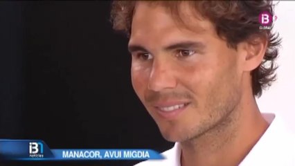 Rafael Nadal receives the insignia "Balearic Islands Olympian" (+Interview)