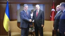 Cumhurbaşkanı Erdoğan, Ukrayna Devlet Başkanı Poroşenko ile Görüştü