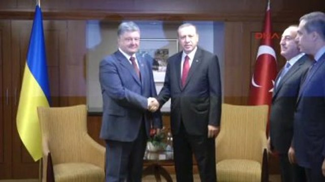 Cumhurbaşkanı Erdoğan, Ukrayna Devlet Başkanı Poroşenko ile Görüştü