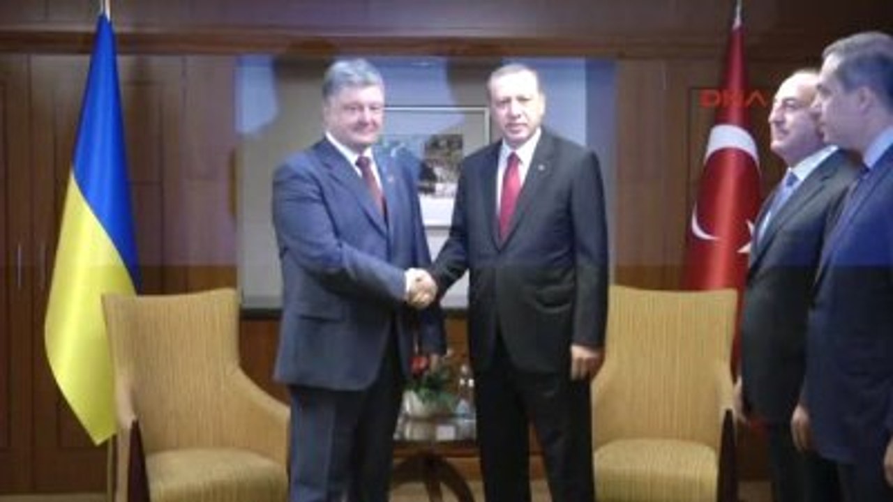 Cumhurbaşkanı Erdoğan, Ukrayna Devlet Başkanı Poroşenko ile Görüştü
