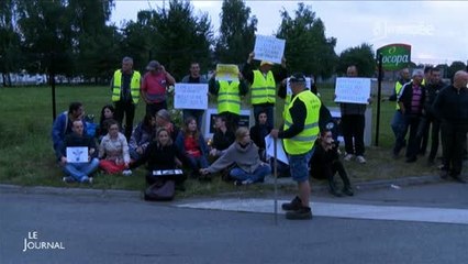 Agriculture : Manifestation devant l'abattoir Socopa