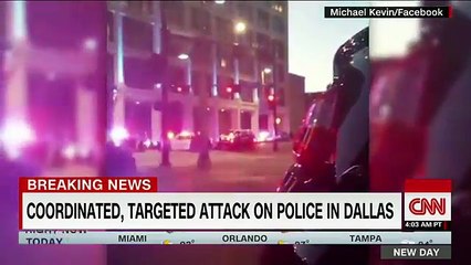 Chaos in Dallas as 12 officers are shot