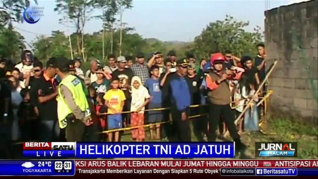 Heli TNI AD Jatuh Tak Lama Usai Lepas Landas