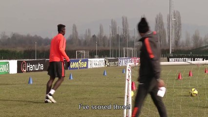 Juventus Shot Challenge Allegri vs Pogba