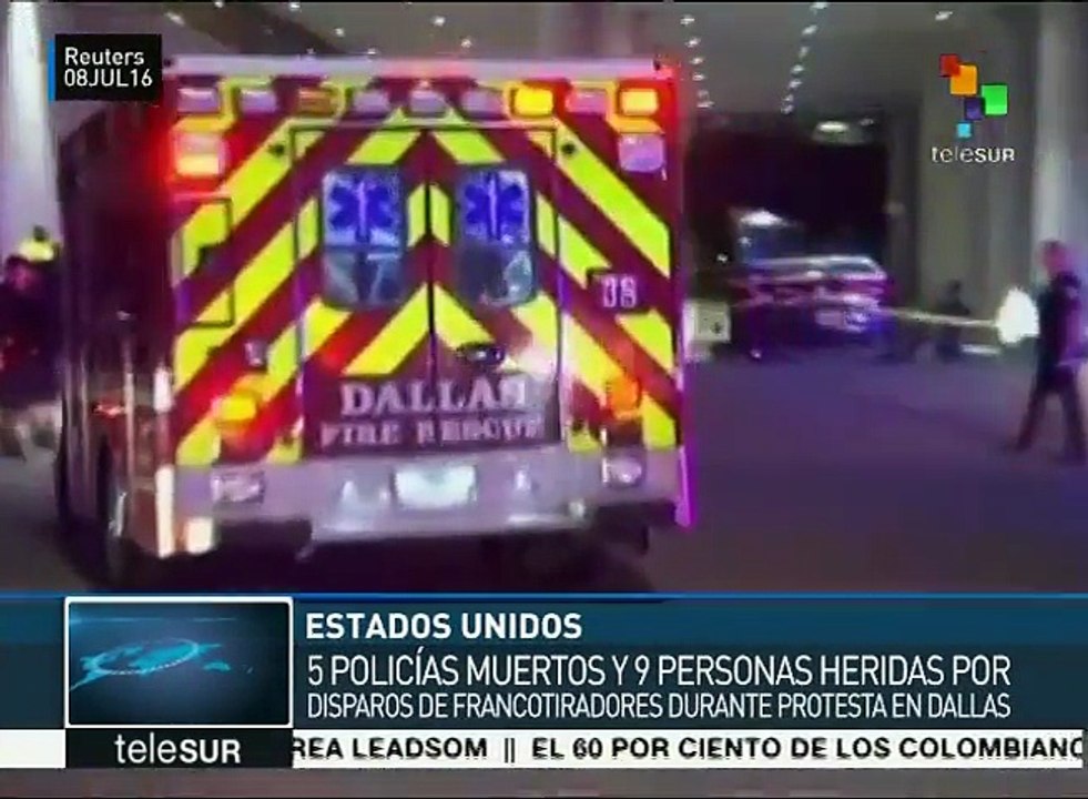 EEUU: mueren 5 personas en tiroteo durante una manifestación en Dallas