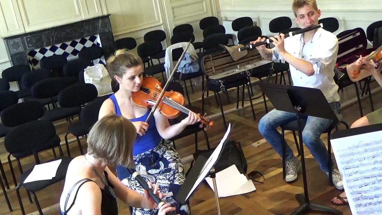 Vannes Early Music Institute /Sonate pour deux flûtes, deux violons et basse continue de Jean-Marie Leclair