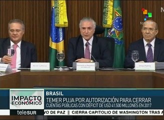 Temer pide que cuentas públicas de Brasil cierren con déficit en 2017