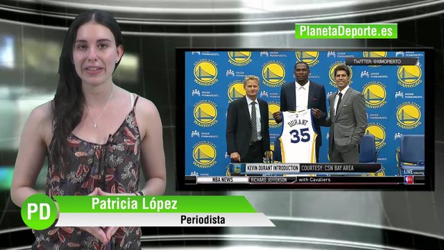 Kevin Durant, oficialmente jugador de los Golden State Warriors