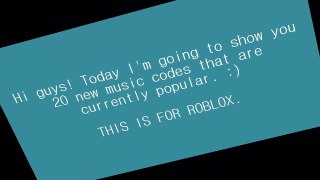 20 ROBLOX Music Codes