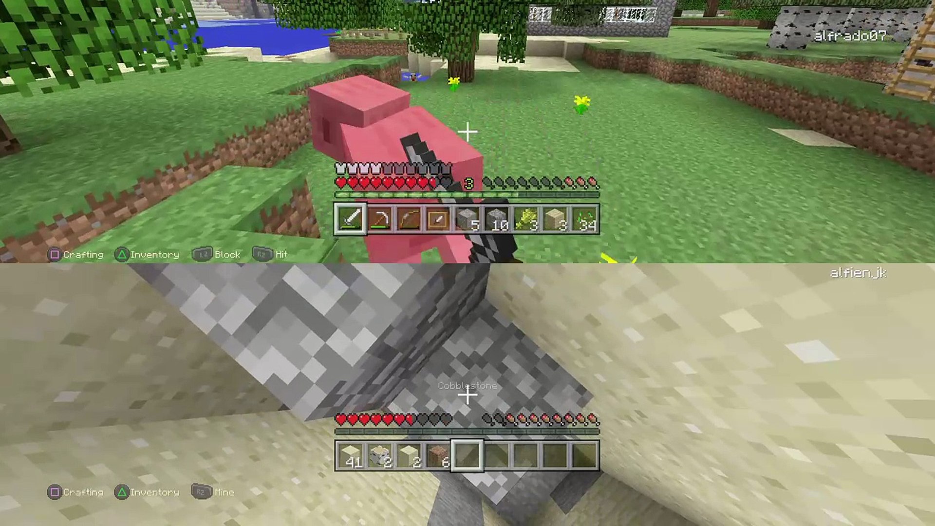 Minecraft survival ep1 with aid