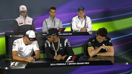Drivers Face The Press - British Grand Prix 2016