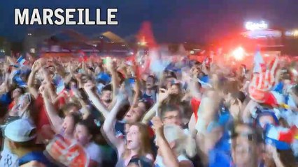 Fransa taraftarları finali doyasıya kutladı