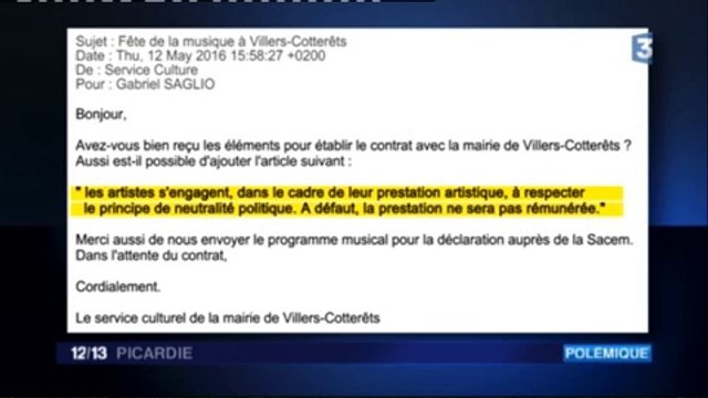 20160617-F3Pic-12-13-Villers-Cotterêts-Clause de neutralité imposée aux musiciens par la mairie FN