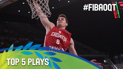 Top 5 Plays - Day 4 - 2016 FIBA Olympic Qualifying Tournament - Italy