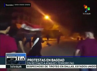 Marchan en Bagdad contra el gobierno de Irak