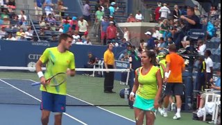 Sania Mirza and Colin Fleming US Open 2016 mixed doubles quarterfinal clip