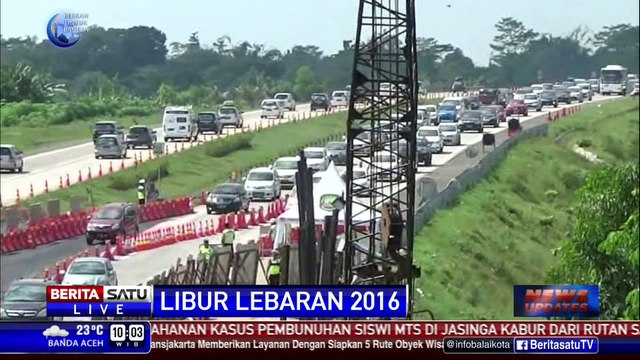 Perbaikan Bahu Jalan Tol Cipali Ganggu Arus Balik