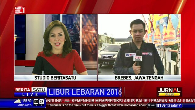 Arus Balik, Jalur Pantura Brebes Terpantau Padat dan Lancar