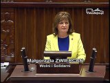 Poseł Małgorzata Zwiercan - Wystąpienie z dnia 21 czerwca 2016 roku.