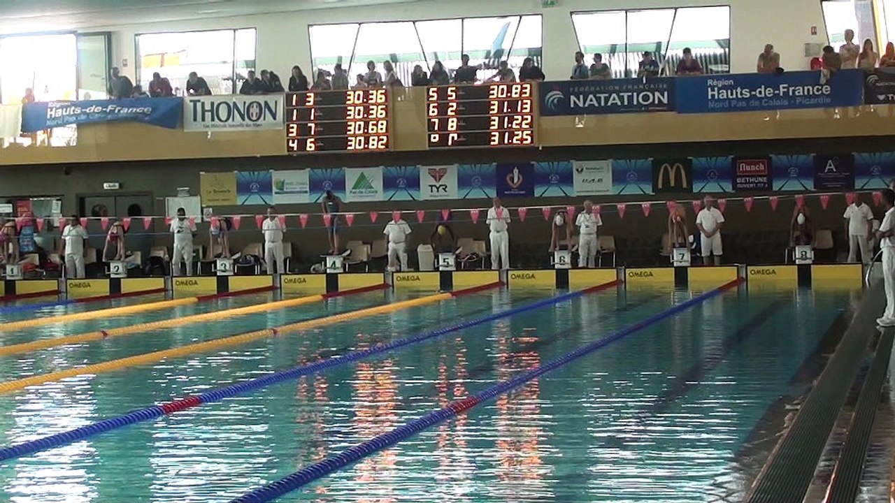 Rébecca Gensane championne de France des 12 ans ! Elle remporte ici sa série du 50 NL en 29 96