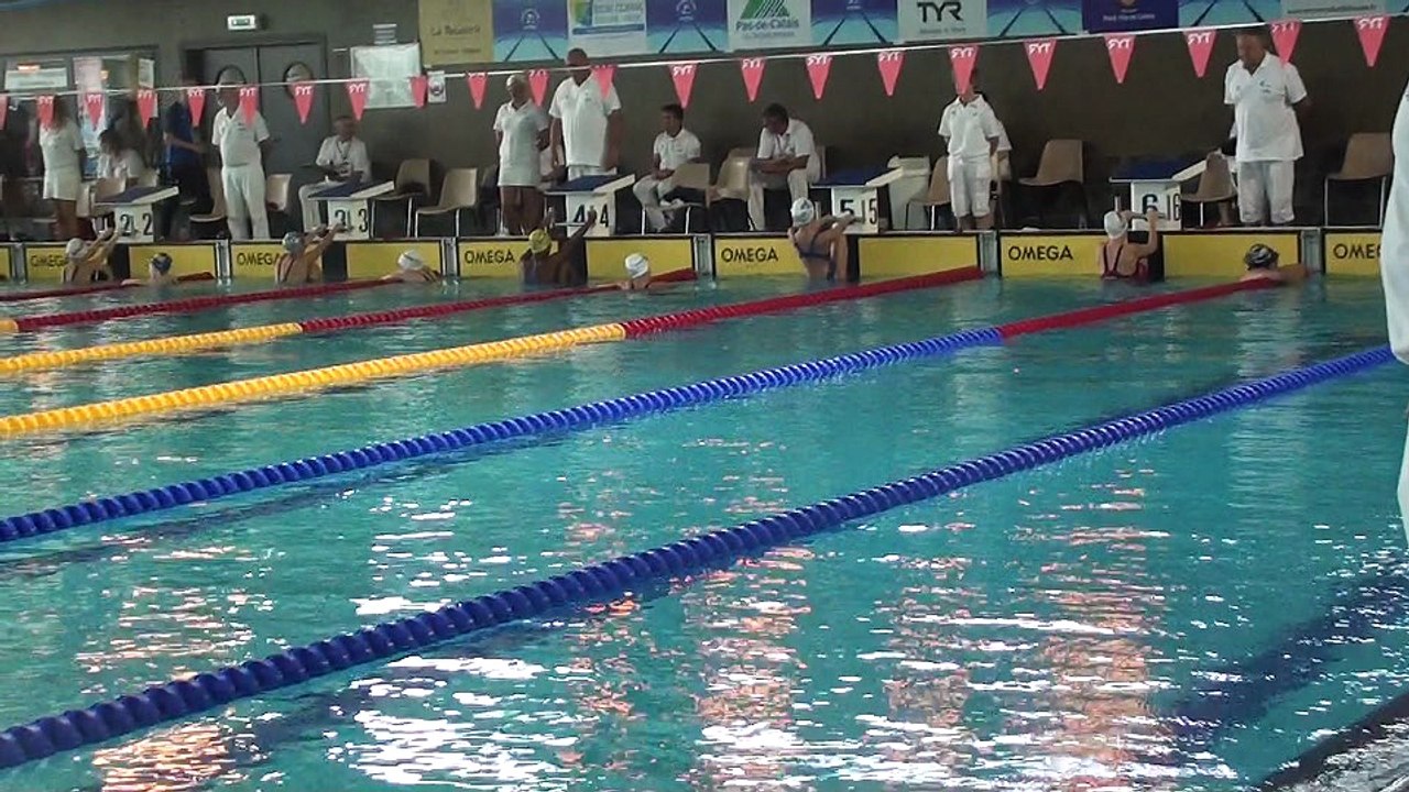 Rébecca Gensane championne de France des 12 ans ! Elle remporte ici sa série du 100 D 1 12 16
