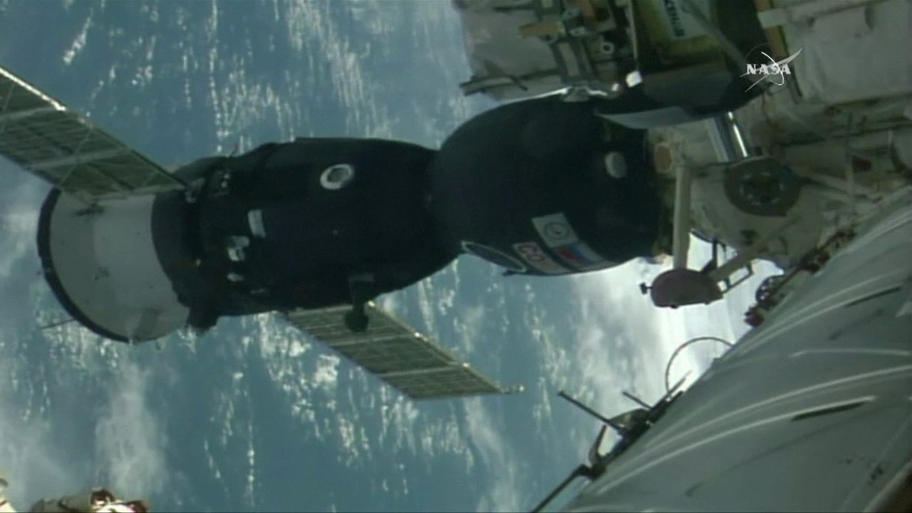 Soyuz multinational crew joins ISS after docking