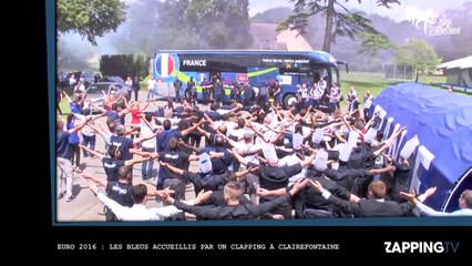 Euro 2016 : Les Bleus accueillis par un clapping à Clairefontaine