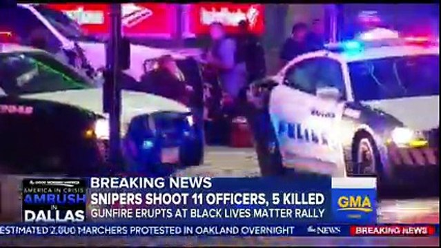 Dallas Police Sniper Ambush ¦ Video of Chaos After Snipers Kill 5 Officers