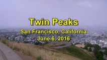 Spectacular city views from Twin Peaks, San Francisco, California - June 6, 2016