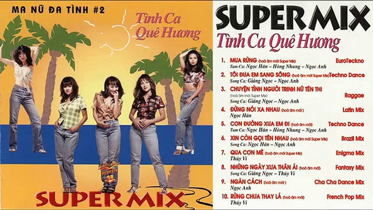 Album Tình Ca Quê Hương | Ma Nữ Đa Tình 2 | Super Mix | Album xưa