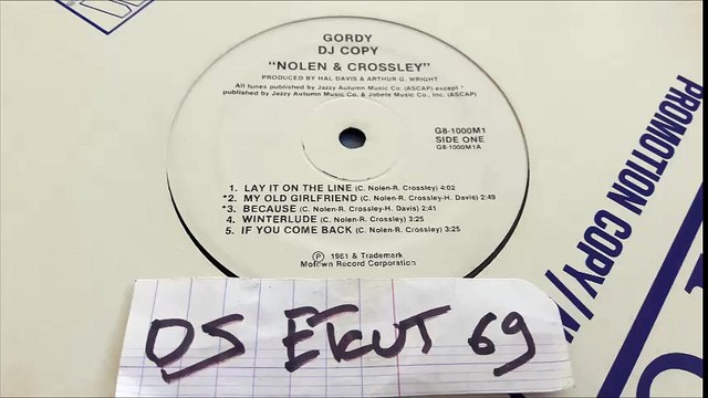 NOLEN & CROSSLEY-LAY IT ON THE LINE(RIP ETCUT)GORDY REC 81