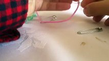 Doll jewellery tutorial safety pin necklace