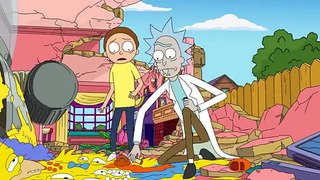 The Simpsons - Couch Gag with Rick and Morty [German]