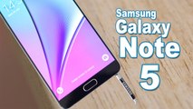 Samsung Galaxy  Note5  key features  and specifications