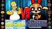 Homer Simpson (The Simpsons) vs Blossom (Powerpuff Girls) - Ultimate Mugen Fight 2016