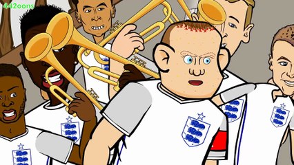 England Players Celebrating Of Losing Wales To Portugal Euro 2016 HD | 442oons