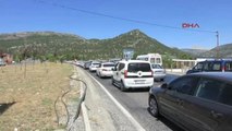 Antalya-Konya Karayolunda Bayram Dönüşü Trafik Çilesi