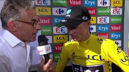 8e étape - Christopher Froome : "C'est une surprise aussi pour moi de gagner"
