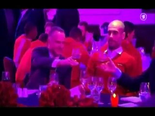 Bayern Munich party with all five of their trophies