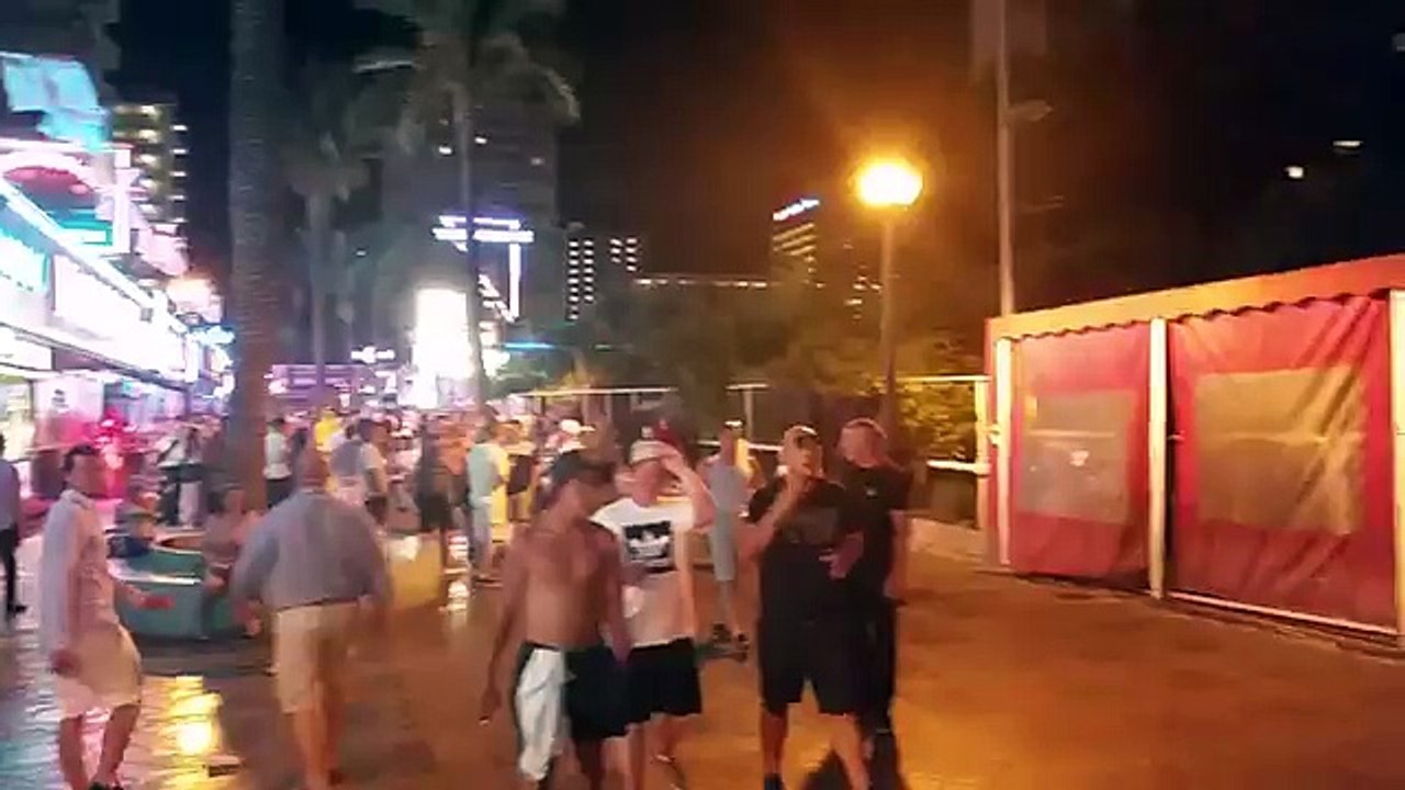 The British Square in Benidorm on Friday Night June 2016