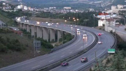 İzmit Tem'de Trafik Akıcı