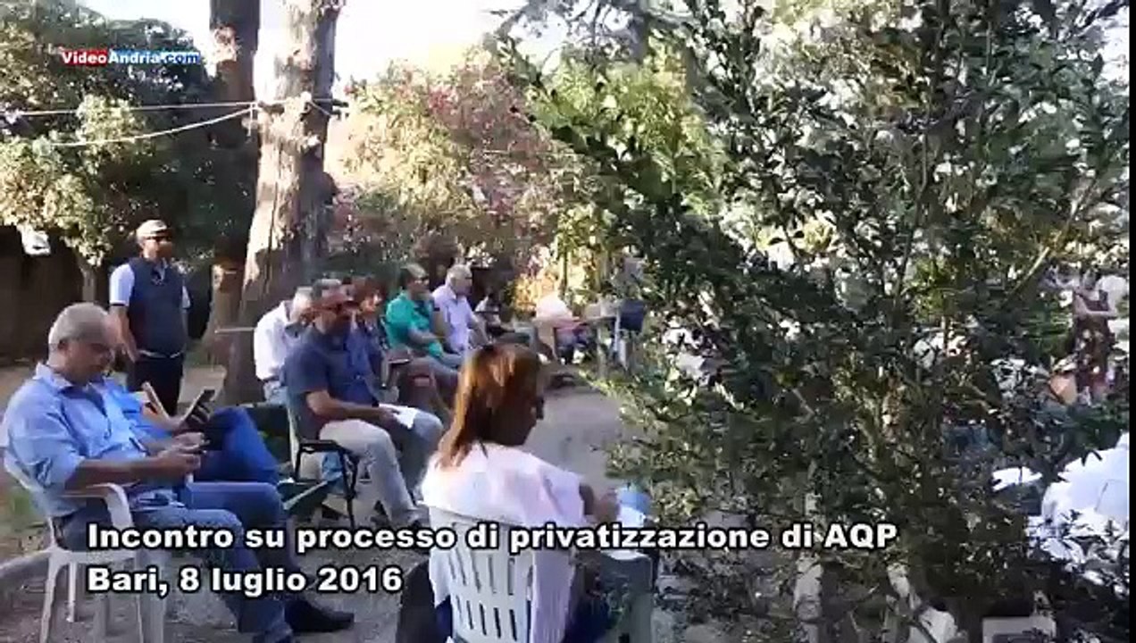 Bari: incontro pubblico contro privatizzazione dell'acqua