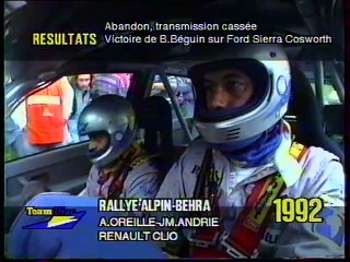 Alain Oreille Rally Alpin Behra 1992